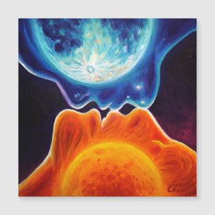 Sun and moon kiss