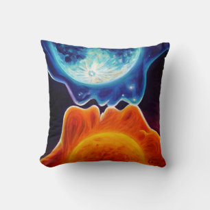 Sun and moon kiss cushion