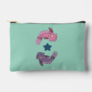 Sun and Moon Koi Fish Celestial Pisces Art Accessory Pouch
