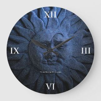 Sun and Moon Large Wall Clock