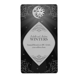 Sun and Moon Love - Classic Address Label