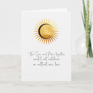Sun and Moon Lovers Card
