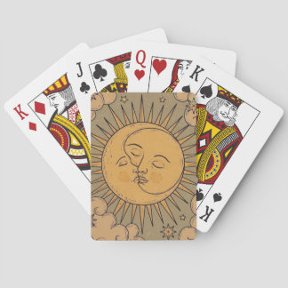 Sun and Moon Mandala Bandanna Playing Cards