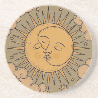 Sun and Moon Mandala Coaster