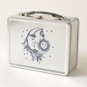 Sun and Moon Metal Lunch Box
