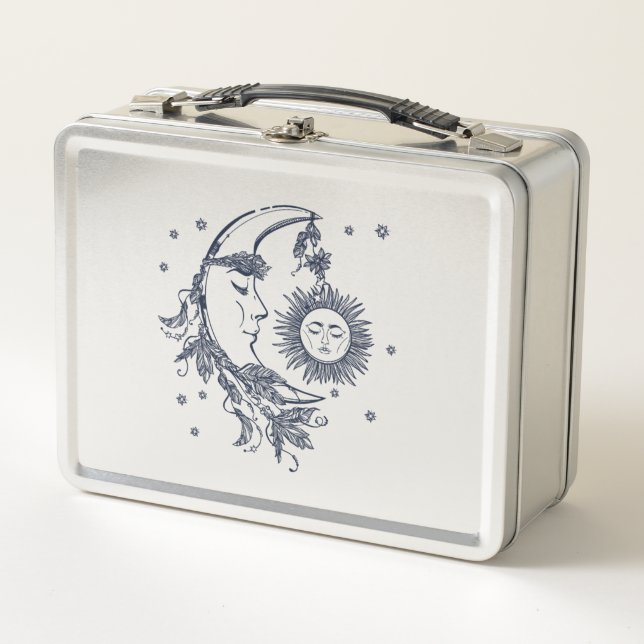 Sun and Moon Metal Lunch Box (Front)