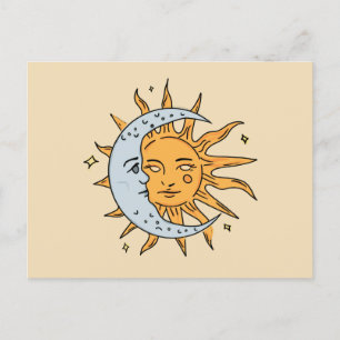 Sun and Moon Postcard