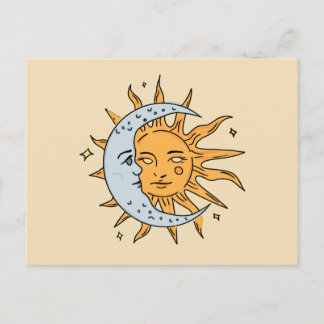 Sun and Moon Postcard