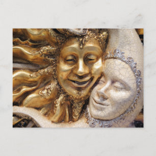 sun and moon postcard