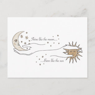 Sun and Moon Postcard