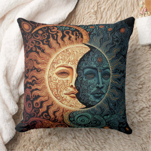 Sun and Moon Retro Cushion