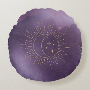 Sun and Moon Round Cushion