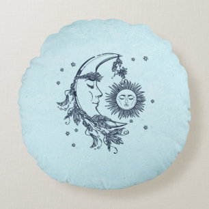 Sun and Moon Round Cushion