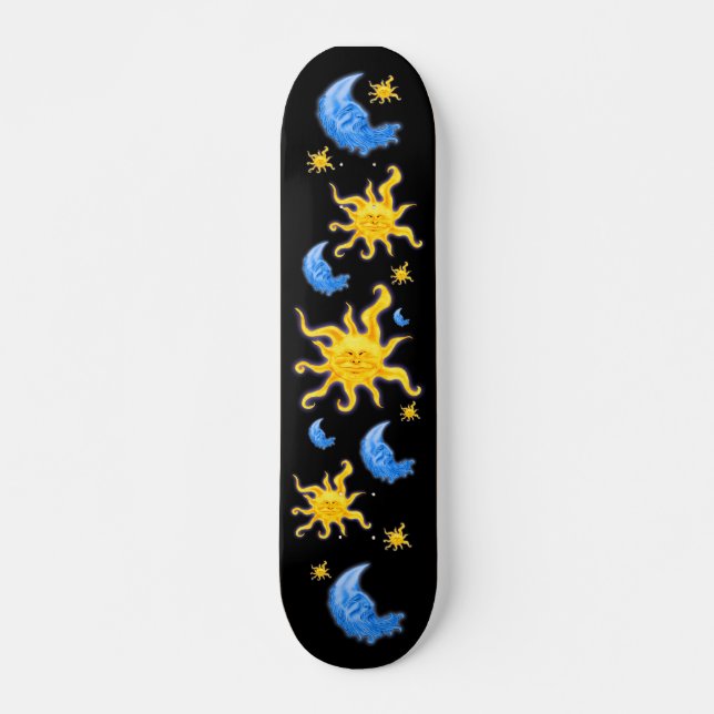 Sun and Moon Skateboard (Front)