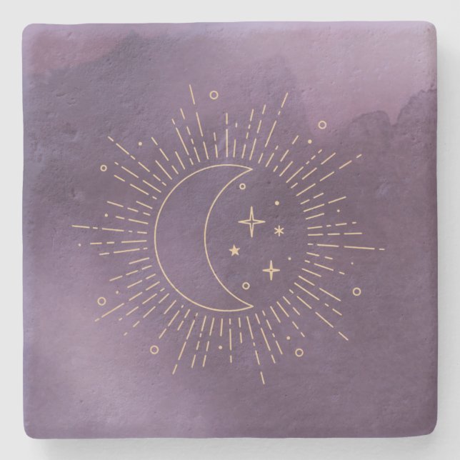 Sun and Moon Stone Coaster (Front)