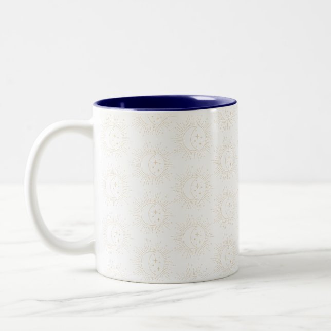 Sun and Moon Two-Tone Coffee Mug (Left)