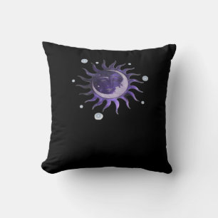Sun And Moon Whimsigothic Gothic Witchy Witch Cushion