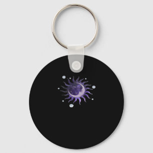 Sun And Moon Whimsigothic Gothic Witchy Witch Key Ring