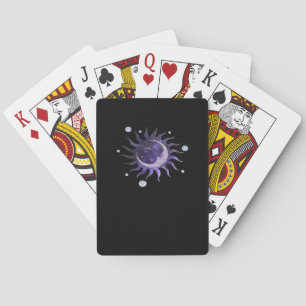 Sun And Moon Whimsigothic Gothic Witchy Witch Playing Cards