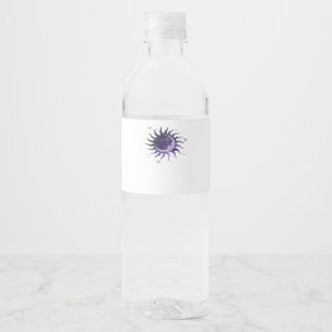 Sun And Moon Whimsigothic Gothic Witchy Witch Water Bottle Label