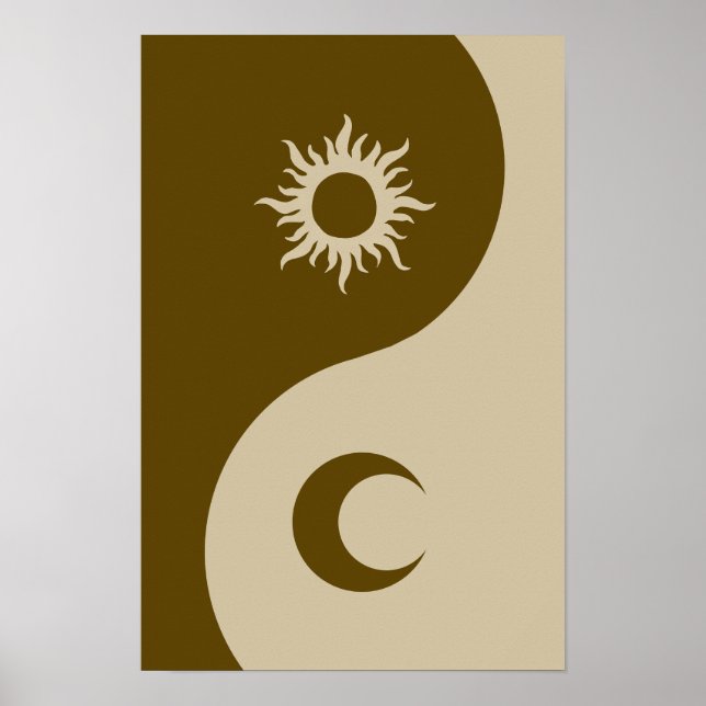 Sun and moon yin-yang poster (Front)