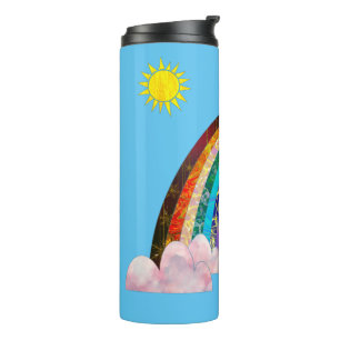 Sun and rainbow 2 thermal tumbler