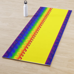 Sun and Sea Yoga Mat, 72" x 24", 0.25" Thick Mat