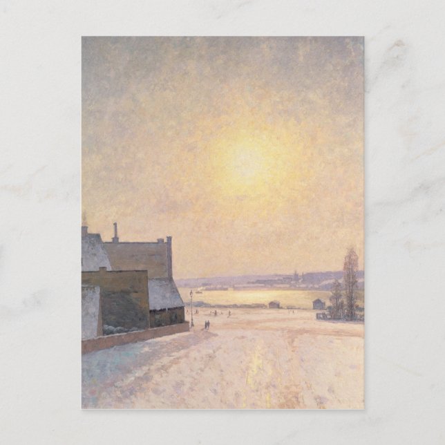 Sun and Snow, Scene from Stockholm Postcard (Front)