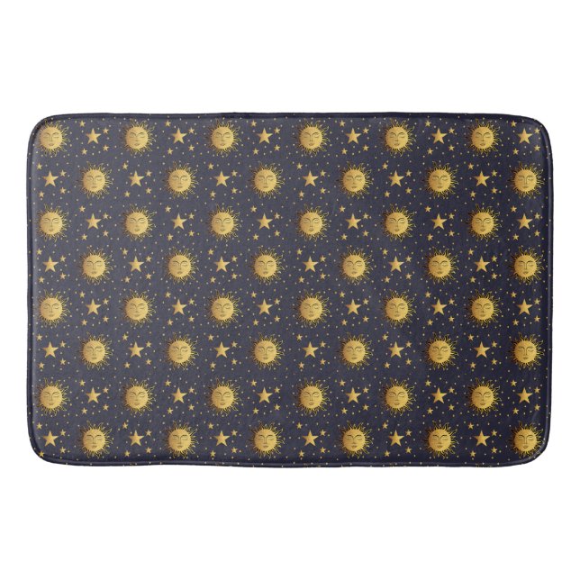 Sun and Stars Bath Mat (Front)