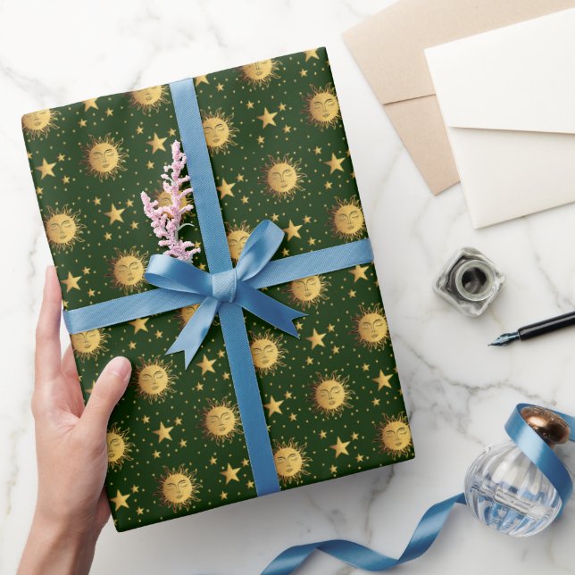 Sun and Stars Wrapping Paper (Gifting)