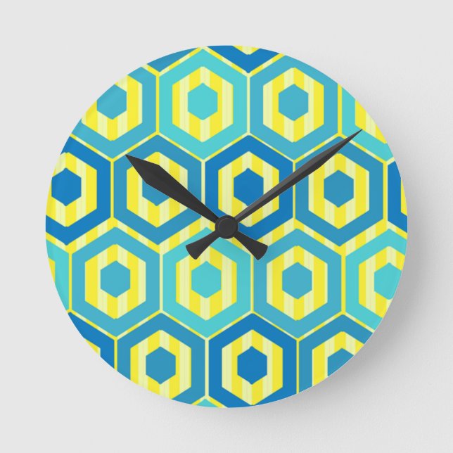 Sun and Surf  Round Clock (Front)