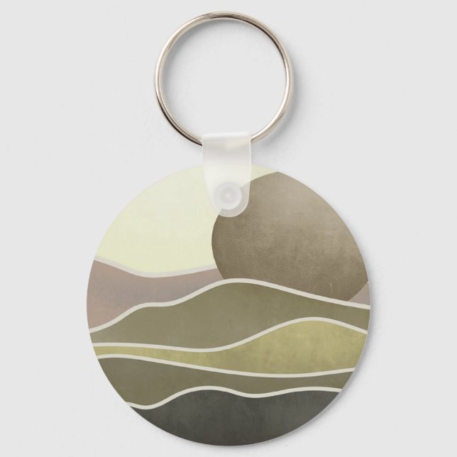 Sun and the mountains key ring (Front)