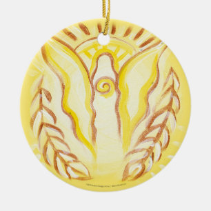 Sun Angel Ceramic Ornament