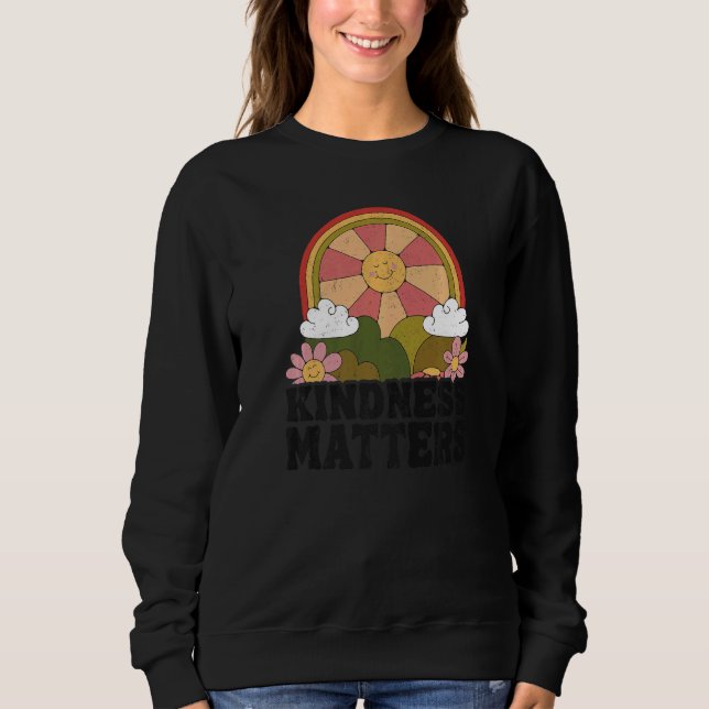 Sun Anti Bullying Rainbow Kindness Matters Sped Te Sweatshirt (Front)