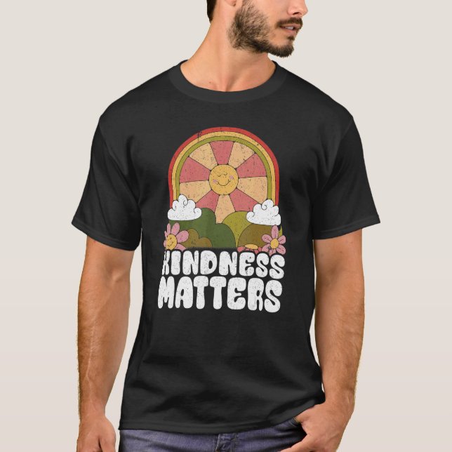 Sun Anti Bullying Rainbow Kindness Matters Sped Te T-Shirt (Front)