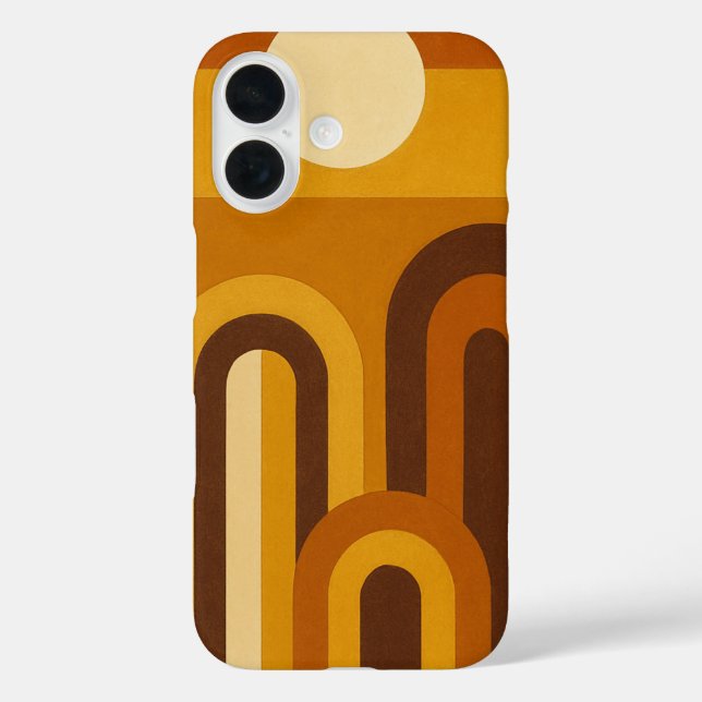Sun & Arches Mid Century Modern Geometric Design Case-Mate iPhone Case (Back)