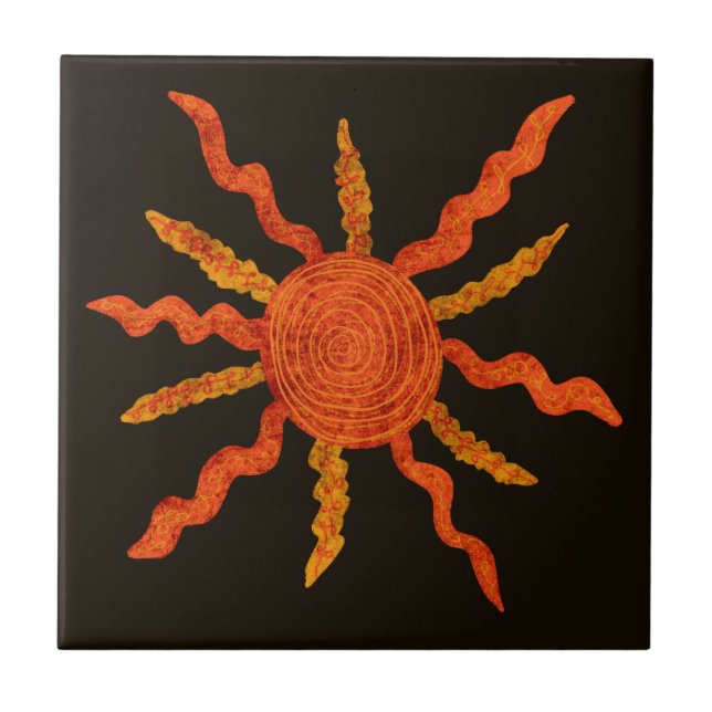 Sun Art  Ceramic Tile (Front)
