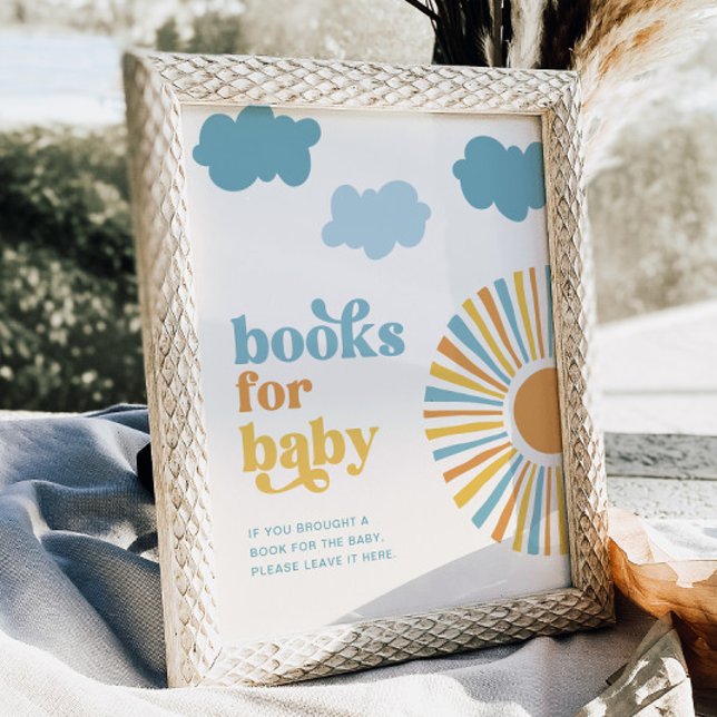 Sun Baby Shower Books for Baby Sign (Creator Uploaded)