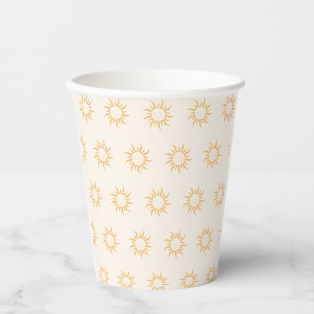 Sun baby shower  paper cups (Front)