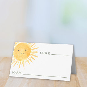 Sun Baby Shower Place Card