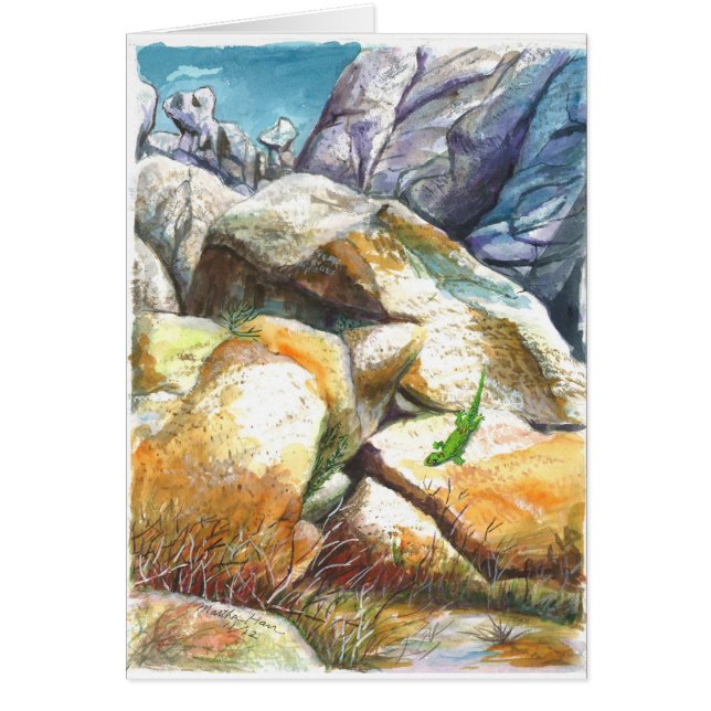 Sun bathing Gecko (Front)