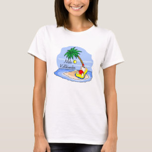 Sun Bathing Santa hawaiian xmas tee 5