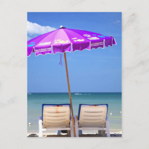 sun beach thailand postcard