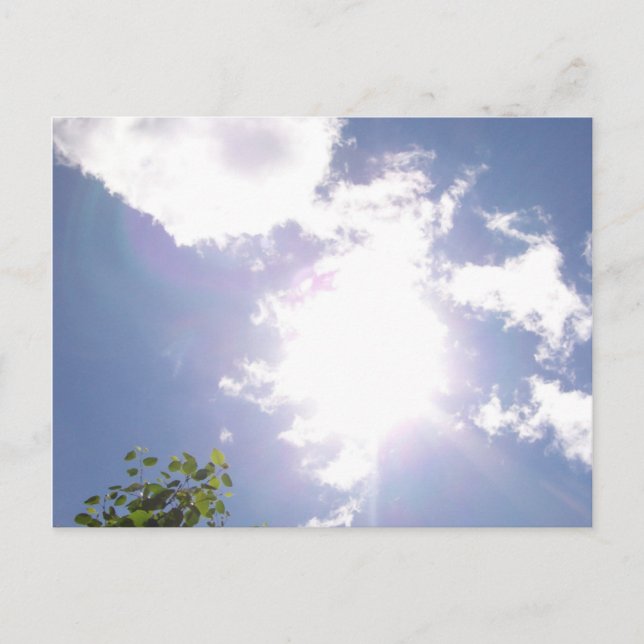 Sun Beam and Clouds Postcard (Front)