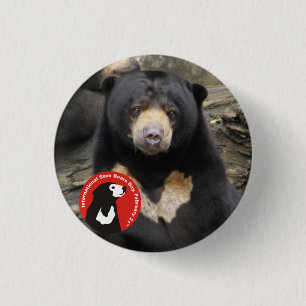 Sun Bear ISBD 3 Cm Round Badge