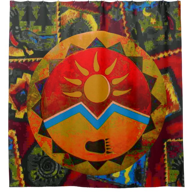 Sun Bear Shower Curtain (Front)