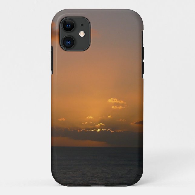 Sun Behind Clouds II Seascape Case-Mate iPhone Case (Back)
