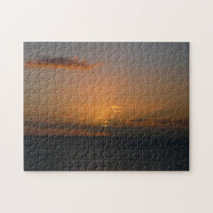Sun Behind Clouds II Seascape Jigsaw Puzzle
