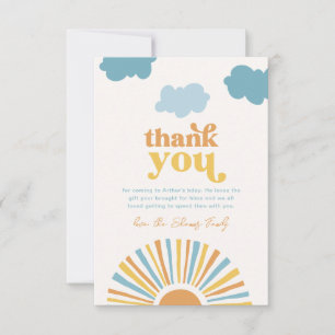 Sun Birthday Thank You Cards