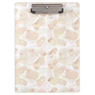 Sun-Bleached Coastal Blooms - Abstract Watercolor Clipboard